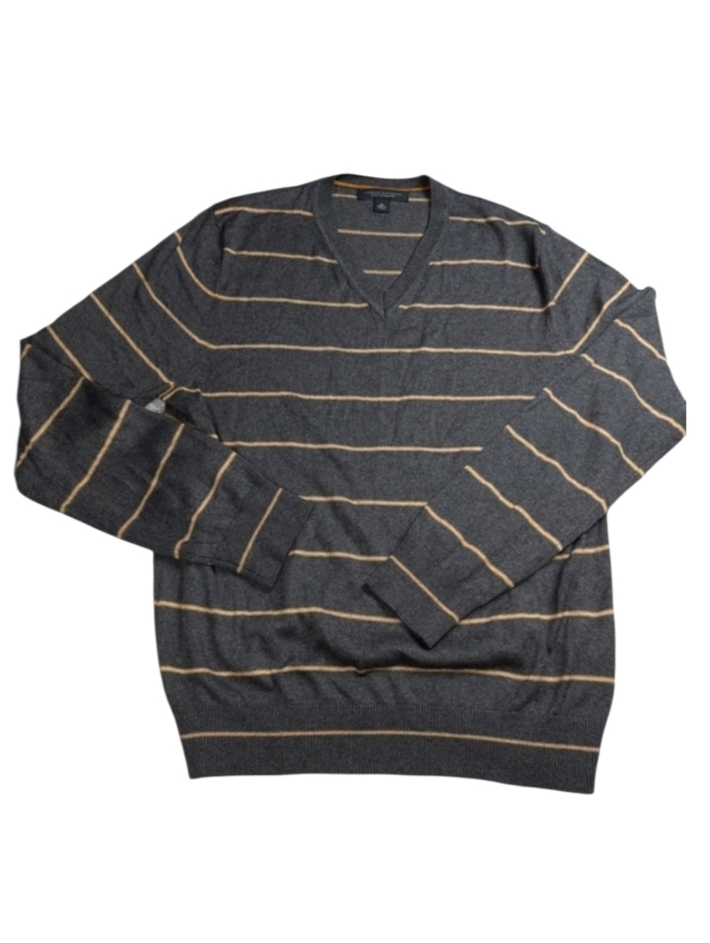 Banana Republic Silk Cashmere Stripe V-Neck Sweater SZ S